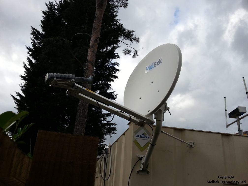 Professional satellite broadband installation